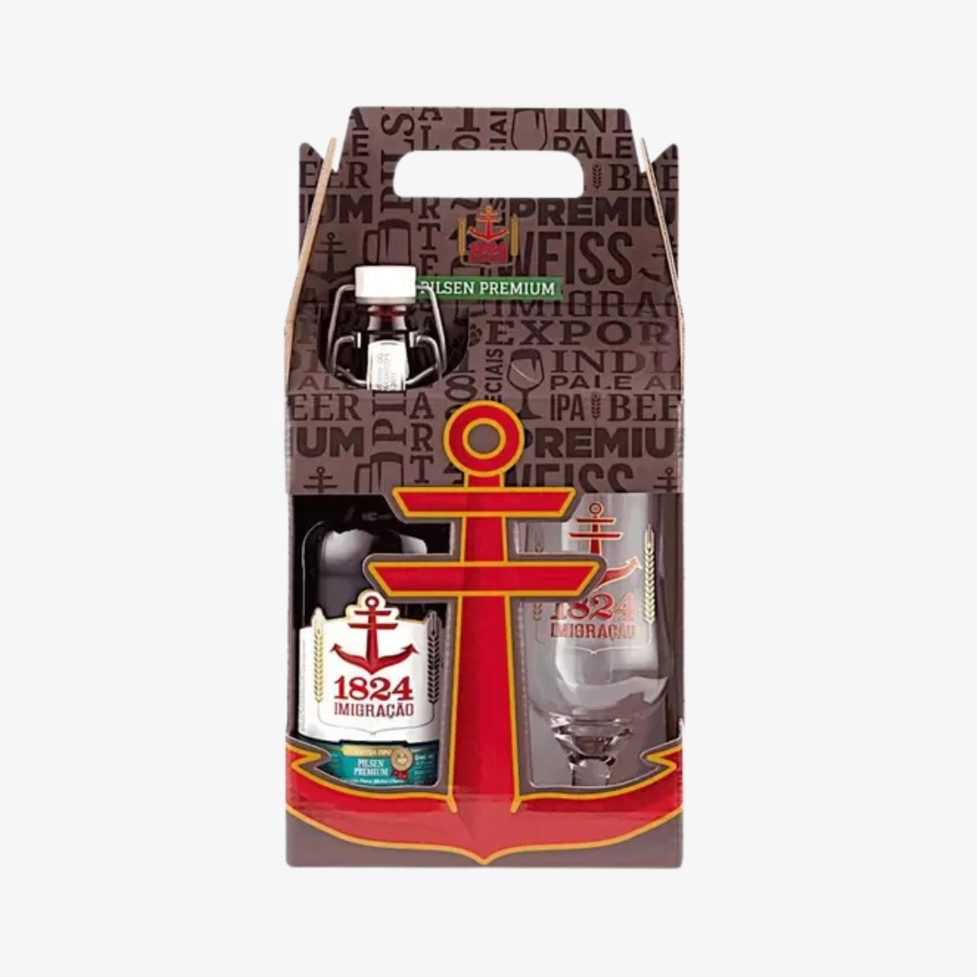 KIT IMIGRACÃO PILSEN PREMIUM 500ML + TAÇA KIT IMIGRACÃO PILSEN PREMIUM 500ML + TAÇA
