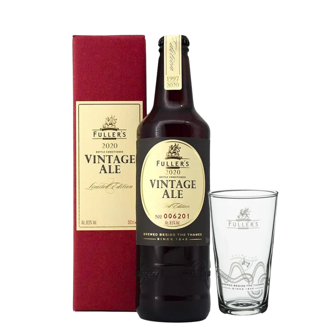 CERV. FULLERS VINTAGE ALE 2020 500ML + COPO BRINDE CERV. FULLERS VINTAGE ALE 2020 500ML + COPO BRINDE