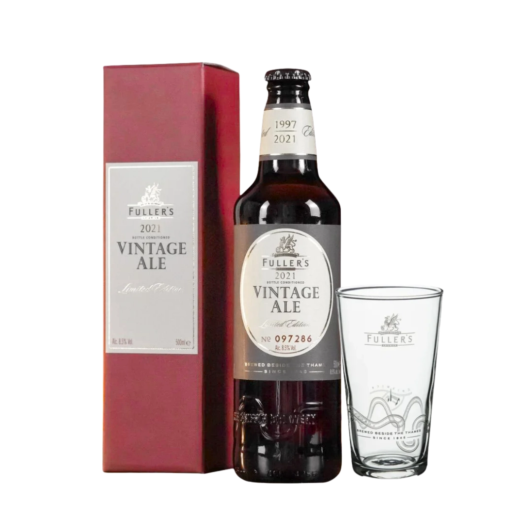 CERV. FULLERS VINTAGE ALE 2021 500ML + COPO BRINDE CERV. FULLERS VINTAGE ALE 2021 500ML + COPO BRINDE