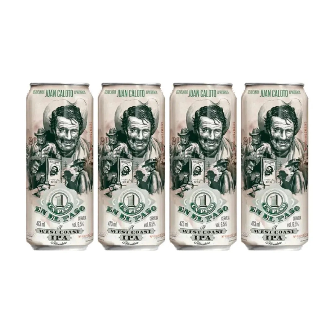 PACK 4 UNIDADES CERVEJA JUAN CALOTO UN PESO EN EL PASO 473ML PACK 4 UNIDADES CERVEJA JUAN CALOTO UN PESO EN EL PASO 473ML
