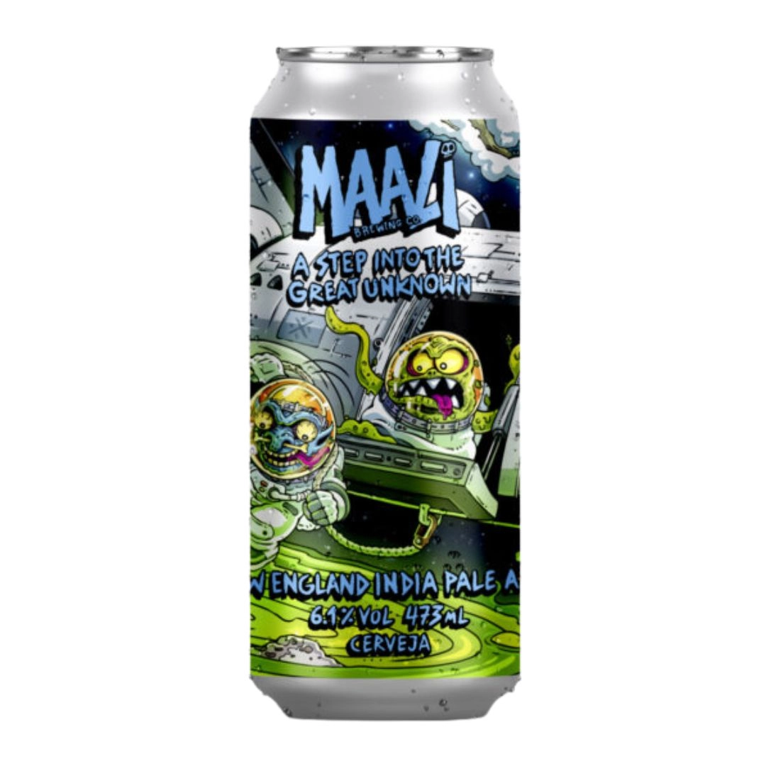 CERVEJA MAALI A STEP INTO THE GREAT UNKNOWN 473ML CERVEJA MAALI A STEP INTO THE GREAT UNKNOWN 473ML