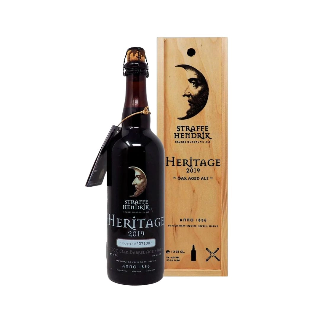 CERVEJA BELGA STRAFFE HENDRIK HERITAGE 2019 OAK AGED 750ML CERVEJA BELGA STRAFFE HENDRIK HERITAGE 2019 OAK AGED 750ML
